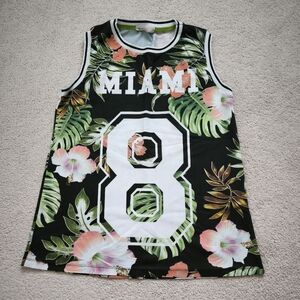 Tropical Miami Kids Tank Top - Black and Green